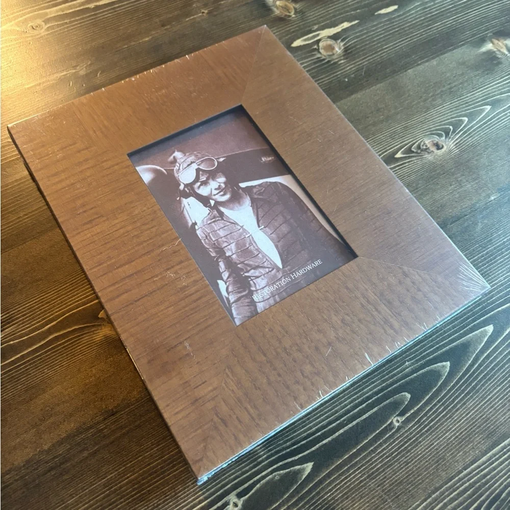Restoration Hardware Rustic Brown Wood Picture Frame